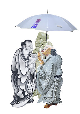 Regenschirme in Hong Kong und die 3 Essigkoster