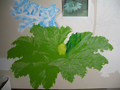 The Green Man by Artist Arthur Poor. Painting in progress.